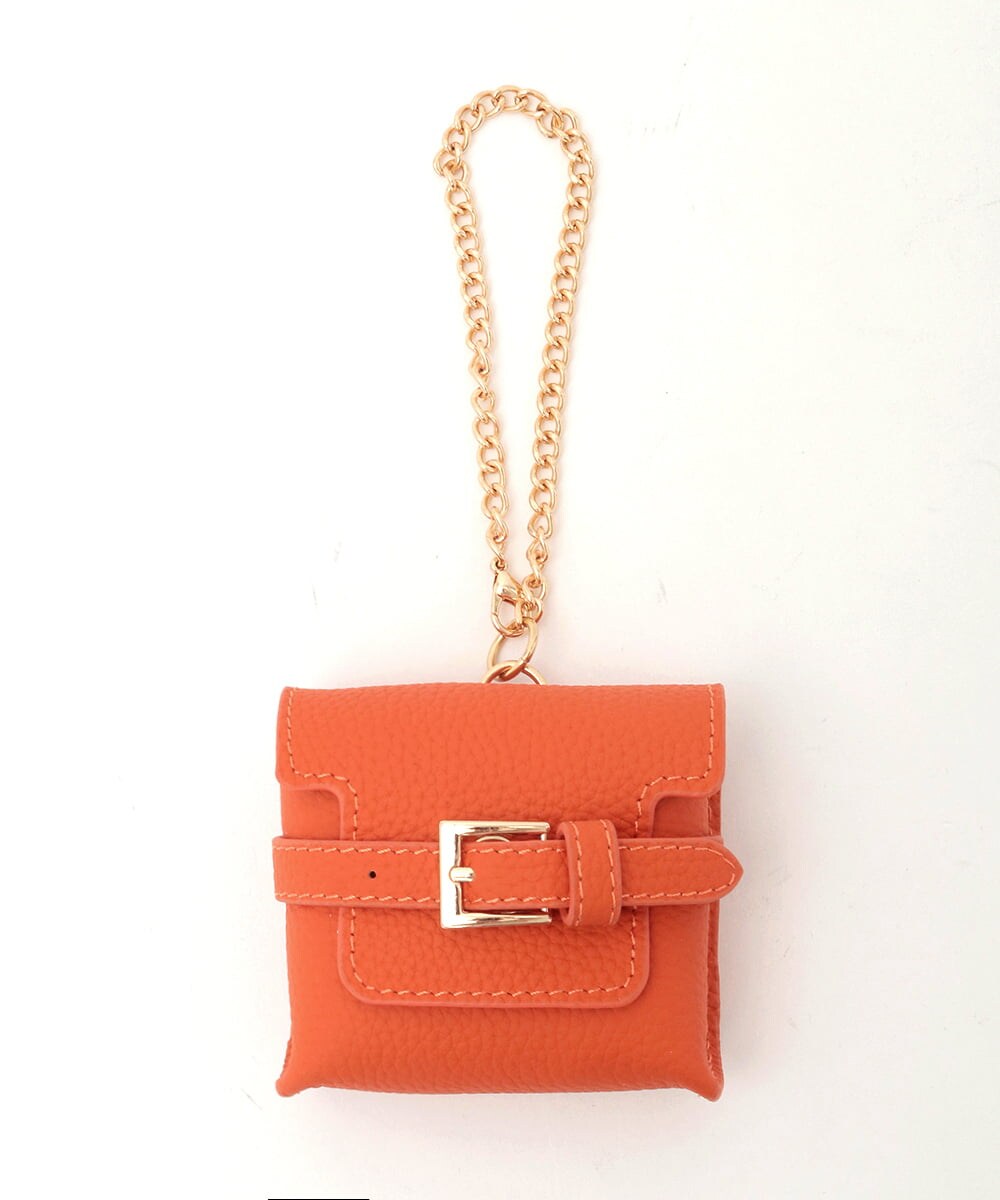 BPSGD43070 MK MICHEL KLEIN BAG(MK ミッシェルクラン バッグ) ミニバッグレザーチャーム オレンジ