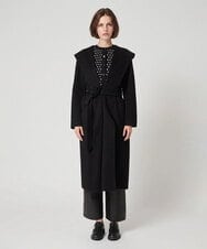 CHUVA01131 ZAPA(ザパ) ダブルフェイスウールコート ブラック