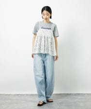 CTBID02055 TONEA(トネア) チュールフラワー刺繍キャミ ブラック