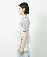 CTBID02055 TONEA(トネア) チュールフラワー刺繍キャミ ブラック