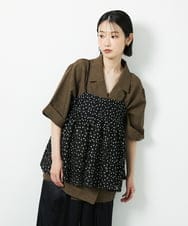 CTBID02055 TONEA(トネア) チュールフラワー刺繍キャミ ブラック