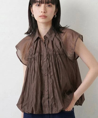 CTBID03054 TONEA シアーバルーンシャーリングシャツ