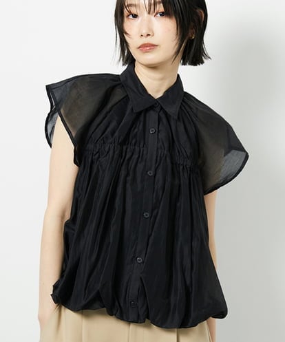 CTBID03054 TONEA シアーバルーンシャーリングシャツ