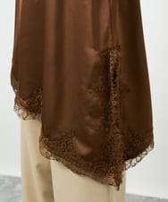 CTBID06059 TONEA(トネア) サテンレースアシメキャミ ブラック