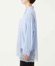 CTBKD01059 TONEA(トネア) レースデザインシャツ ホワイト