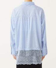 CTBKD01059 TONEA(トネア) レースデザインシャツ ホワイト