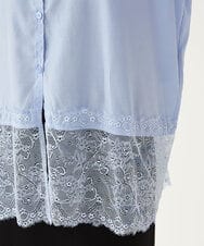 CTBKD01059 TONEA(トネア) レースデザインシャツ ホワイト