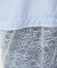 CTBKD01059 TONEA(トネア) レースデザインシャツ ホワイト
