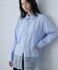 CTBKD01059 TONEA(トネア) レースデザインシャツ ホワイト