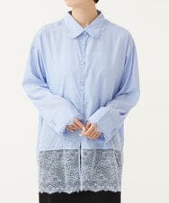 CTBKD01059 TONEA(トネア) レースデザインシャツ ホワイト