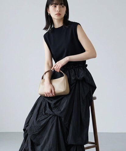 CTEID03081 TONEA タックデザイン ドッキングワンピース