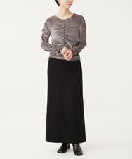CTKKD03054 TONEA(トネア) シアーベロアシャーリングトップス ブラウン