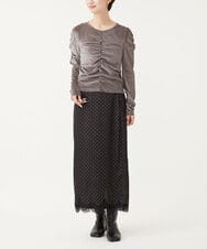 CTKKD03054 TONEA(トネア) シアーベロアシャーリングトップス ブラウン