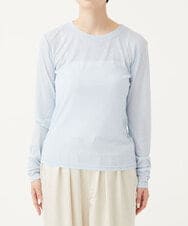 CTKKD04051 TONEA(トネア) シアーヘンリーネック レイヤードトップス アイボリー