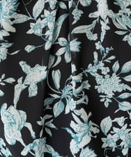 F1BFA07140 MK MICHEL KLEIN(小さいサイズ)(メゾン ドゥ サンク) 【小さいサイズ】花柄シフォンブラウス/洗える/セットアップ対応 アイボリー