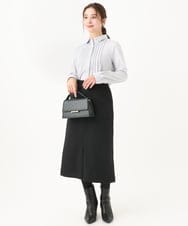 F1HAA52170 MK MICHEL KLEIN(小さいサイズ)(メゾン ドゥ サンク) 【小さいサイズ】ウールライクカーゴスカート/洗える アイボリー