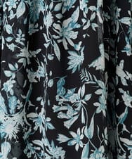 F1HFA07140 MK MICHEL KLEIN(小さいサイズ)(メゾン ドゥ サンク) 【小さいサイズ】花柄シフォンスカート/丈の長さが選べる/洗える/セットアップ対応 アイボリー
