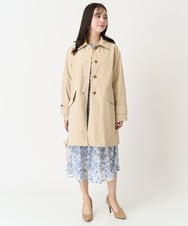F1HFA07140 MK MICHEL KLEIN(小さいサイズ)(メゾン ドゥ サンク) 【小さいサイズ】花柄シフォンスカート/丈の長さが選べる/洗える/セットアップ対応 アイボリー