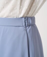 F1HFA27160 MK MICHEL KLEIN(小さいサイズ)(メゾン ドゥ サンク) 【小さいサイズ】タックフレアースカート/洗える ライトブルー