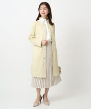 F1HFD15180 MK MICHEL KLEIN(小さいサイズ)(メゾン ドゥ サンク) 【小さいサイズ】プリーツデザインスカート/洗える ベージュ