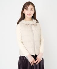 F1JAA35310 MK MICHEL KLEIN(小さいサイズ)(メゾン ドゥ サンク) 【小さいサイズ】ダウンライナー付きマルチwayブルゾン/撥水加工 ベージュ