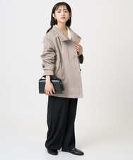 F1JFD28270 MK MICHEL KLEIN(小さいサイズ)(メゾン ドゥ サンク) 【小さいサイズ】テントライン ツイルコート/洗える ベージュ