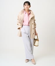F1JFD28270 MK MICHEL KLEIN(小さいサイズ)(メゾン ドゥ サンク) 【小さいサイズ】テントライン ツイルコート/洗える ベージュ