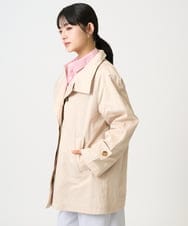 F1JFD28270 MK MICHEL KLEIN(小さいサイズ)(メゾン ドゥ サンク) 【小さいサイズ】テントライン ツイルコート/洗える ベージュ