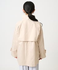 F1JFD28270 MK MICHEL KLEIN(小さいサイズ)(メゾン ドゥ サンク) 【小さいサイズ】テントライン ツイルコート/洗える ベージュ