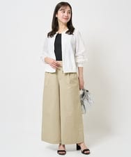 F1JGA35230 MK MICHEL KLEIN(小さいサイズ)(メゾン ドゥ サンク) 【小さいサイズ】ポコポコノーカラーブルゾン/洗える ラベンダー