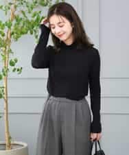 F1KAG35100 MK MICHEL KLEIN(小さいサイズ)(メゾン ドゥ サンク) 【小さいサイズ】[洗える]ハイネックカットソー ホワイト