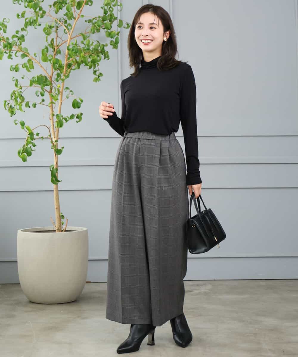 F1KAG35100 MK MICHEL KLEIN(小さいサイズ)(メゾン ドゥ サンク) 【小さいサイズ】[洗える]ハイネックカットソー ホワイト