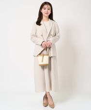 F1KFA21110 MK MICHEL KLEIN(小さいサイズ)(メゾン ドゥ サンク) 【小さいサイズ】ポコポコシアーカットソー/洗える ライトイエロー