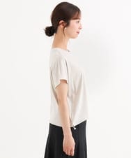 F1KGD62090 MK MICHEL KLEIN(小さいサイズ)(メゾン ドゥ サンク) 【小さいサイズ】[接触冷感/洗える]裾ドロストデザインカットソー グレージュ