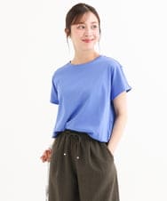 F1KGD62090 MK MICHEL KLEIN(小さいサイズ)(メゾン ドゥ サンク) 【小さいサイズ】[接触冷感/洗える]裾ドロストデザインカットソー グレージュ