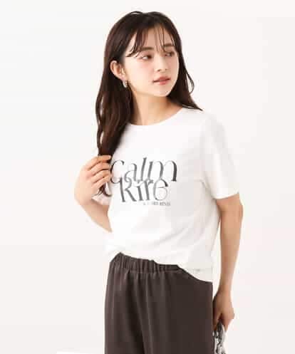 F1KID71085  【小さいサイズ】[接触冷感/洗濯機で洗える]コットンロゴTシャツ