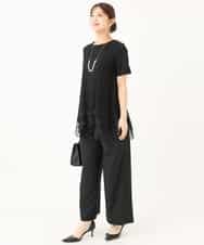 F1KJD21110 MK MICHEL KLEIN(小さいサイズ)(メゾン ドゥ サンク) 【小さいサイズ】[洗える]イレヘムレースデザインカットソー アイボリー