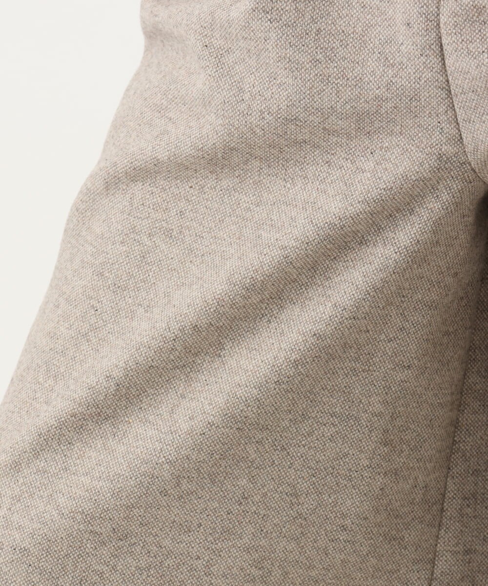 F1LDA60170 MK MICHEL KLEIN(小さいサイズ)(メゾン ドゥ サンク) 【小さいサイズ】2タック ツイードワイドパンツ/洗える ダークグレー