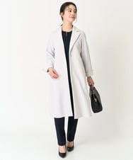F1LFA10140 MK MICHEL KLEIN(小さいサイズ)(メゾン ドゥ サンク) 【小さいサイズ】ベーシックテーパードパンツ/制菌加工/洗える/セットアップ対応 ネイビー