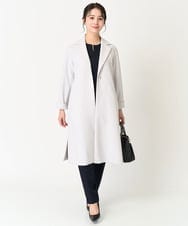 F1LFA10140 MK MICHEL KLEIN(小さいサイズ)(メゾン ドゥ サンク) 【小さいサイズ】ベーシックテーパードパンツ/制菌加工/洗える/セットアップ対応 ネイビー
