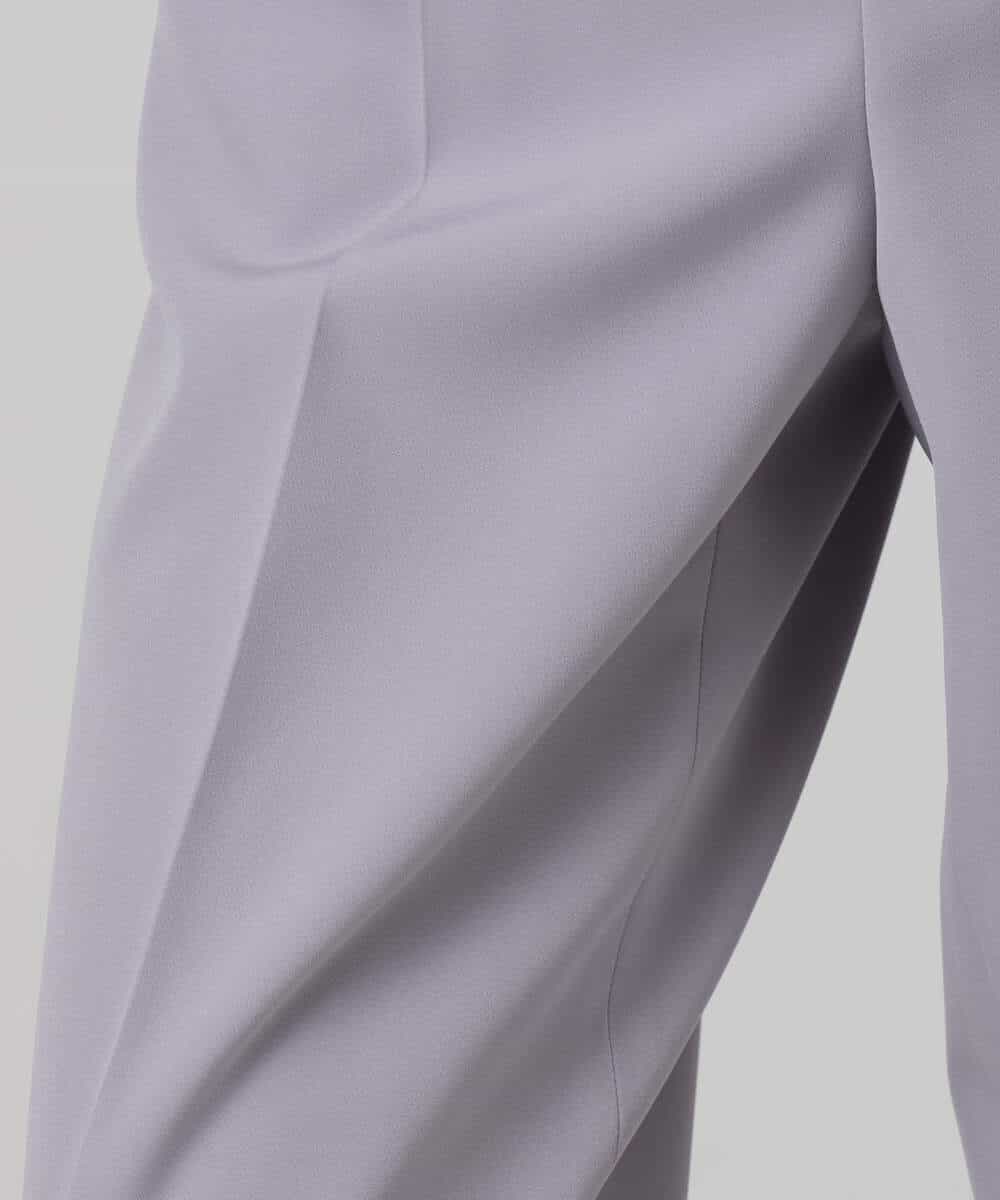 F1LFD10160 MK MICHEL KLEIN(小さいサイズ)(メゾン ドゥ サンク) 【小さいサイズ】ダブルクロス セミワイドパンツ/セットアップ対応/洗える ネイビー
