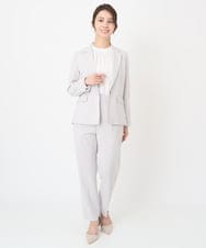 F1LFV28140 MK MICHEL KLEIN(小さいサイズ)(メゾン ドゥ サンク) 【小さいサイズ】テーパードパンツ/セットアップ対応/洗える ネイビー