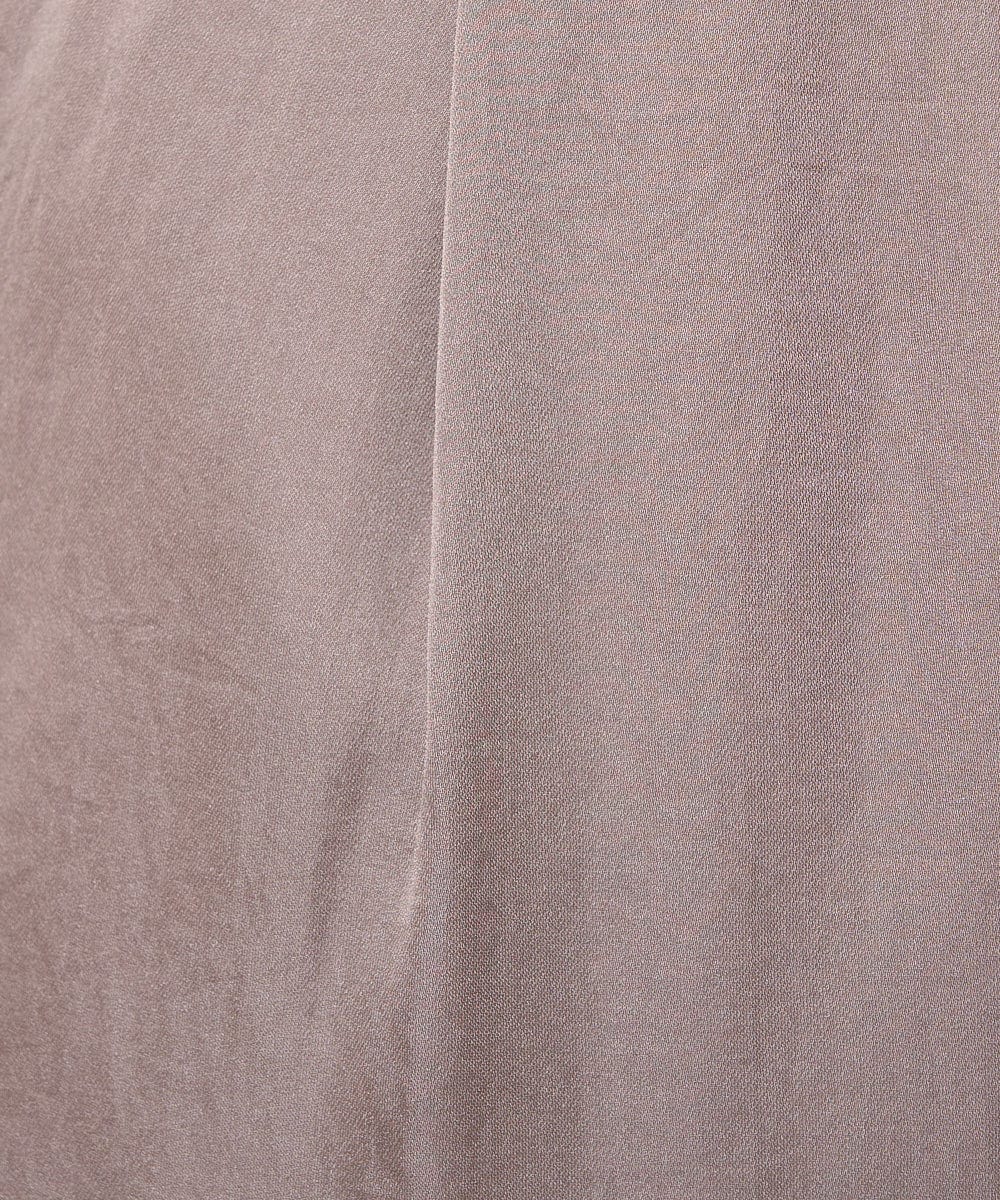 F1LGA32170 MK MICHEL KLEIN(小さいサイズ)(メゾン ドゥ サンク) 【小さいサイズ】サテンワイドシルエットパンツ/洗える/セットアップ対応 ネイビー