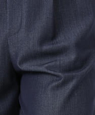 F1LGD30160 MK MICHEL KLEIN(小さいサイズ)(メゾン ドゥ サンク) 【小さいサイズ】[SANAGARAシリーズ]デニムライク ワイドパンツ/接触冷感/UVカット/洗濯機で洗える ネイビー