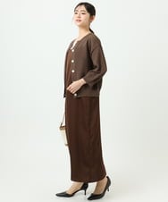 F1SGD32150 MK MICHEL KLEIN(小さいサイズ)(メゾン ドゥ サンク) 【小さいサイズ】アイレット編みニット/前後2way/洗える ピンク