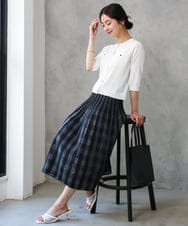 F1SGD53140 MK MICHEL KLEIN(小さいサイズ)(メゾン ドゥ サンク) 【小さいサイズ】[UVカット/接触冷感/洗える]コンパクトニットカーディガン ブラウン