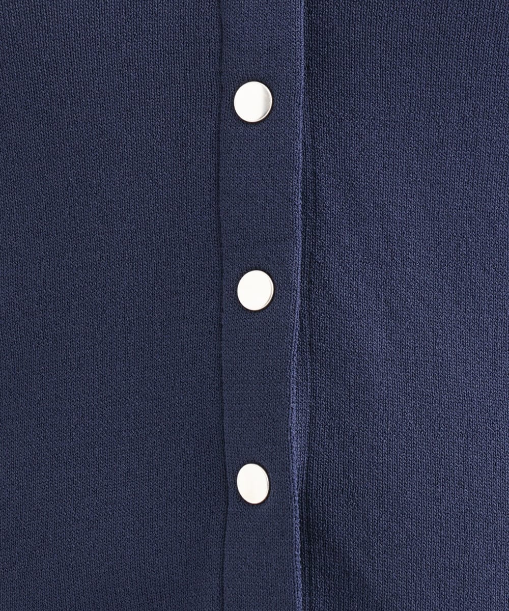 F1SHD61150 MK MICHEL KLEIN(小さいサイズ)(メゾン ドゥ サンク) 【小さいサイズ】[UVカット/接触冷感/洗える]ニットフードパーカー ネイビー