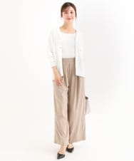 F1SHD61150 MK MICHEL KLEIN(小さいサイズ)(メゾン ドゥ サンク) 【小さいサイズ】[UVカット/接触冷感/洗える]ニットフードパーカー ネイビー