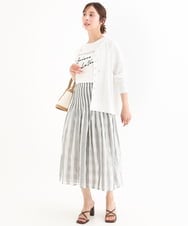 F1SHD61150 MK MICHEL KLEIN(小さいサイズ)(メゾン ドゥ サンク) 【小さいサイズ】[UVカット/接触冷感/洗える]ニットフードパーカー ネイビー