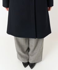 F1UAA58380 MK MICHEL KLEIN(小さいサイズ)(メゾン ドゥ サンク) 【小さいサイズ】Super100sウールスタンドカラーコート ブラック